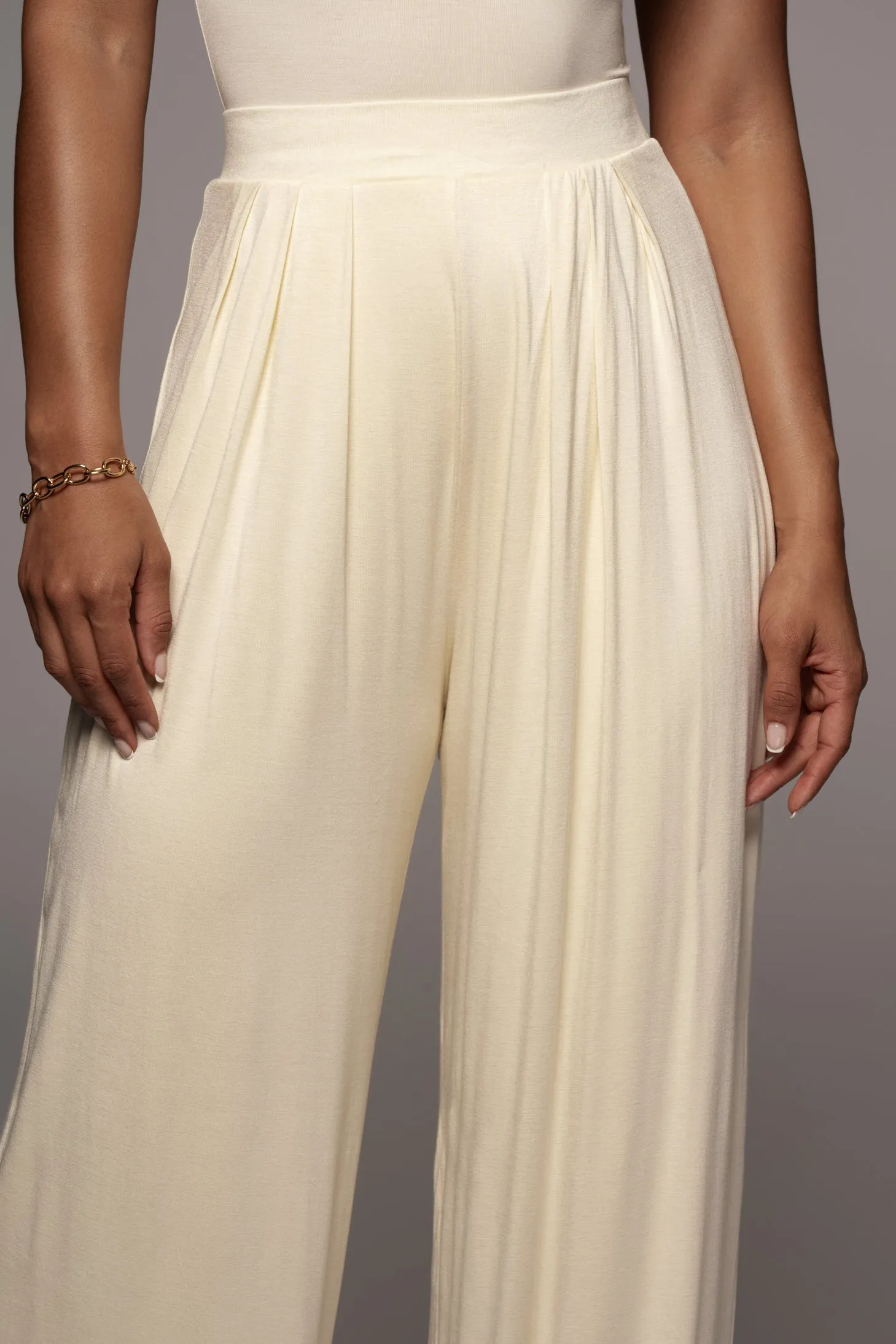 Jluxbasix Buttercream Devyn Wide Leg Pants sold by JLUXLABEL product image thumbnail 2