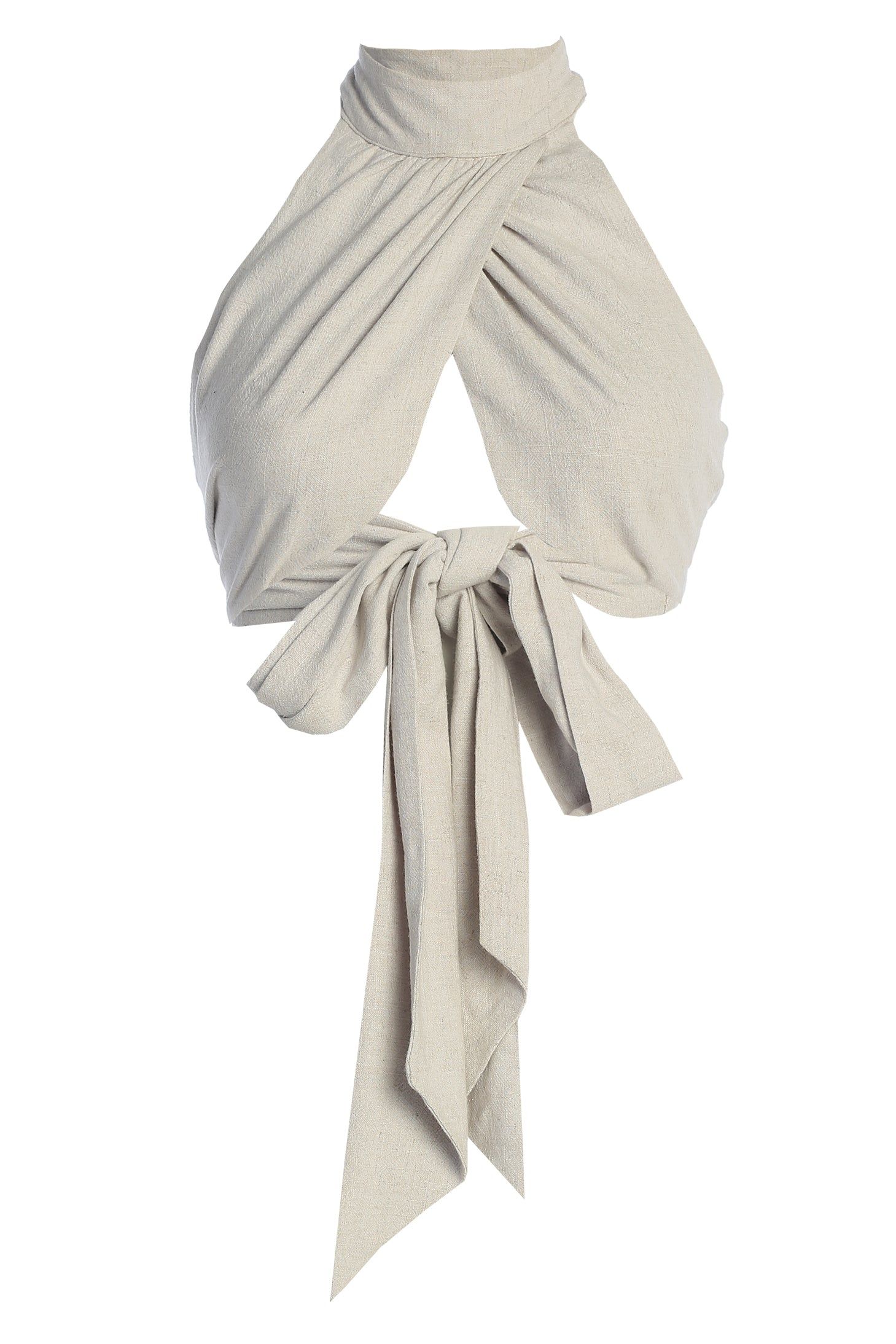 Grey No Promises Halter Top sold by JLUXLABEL product image thumbnail 2