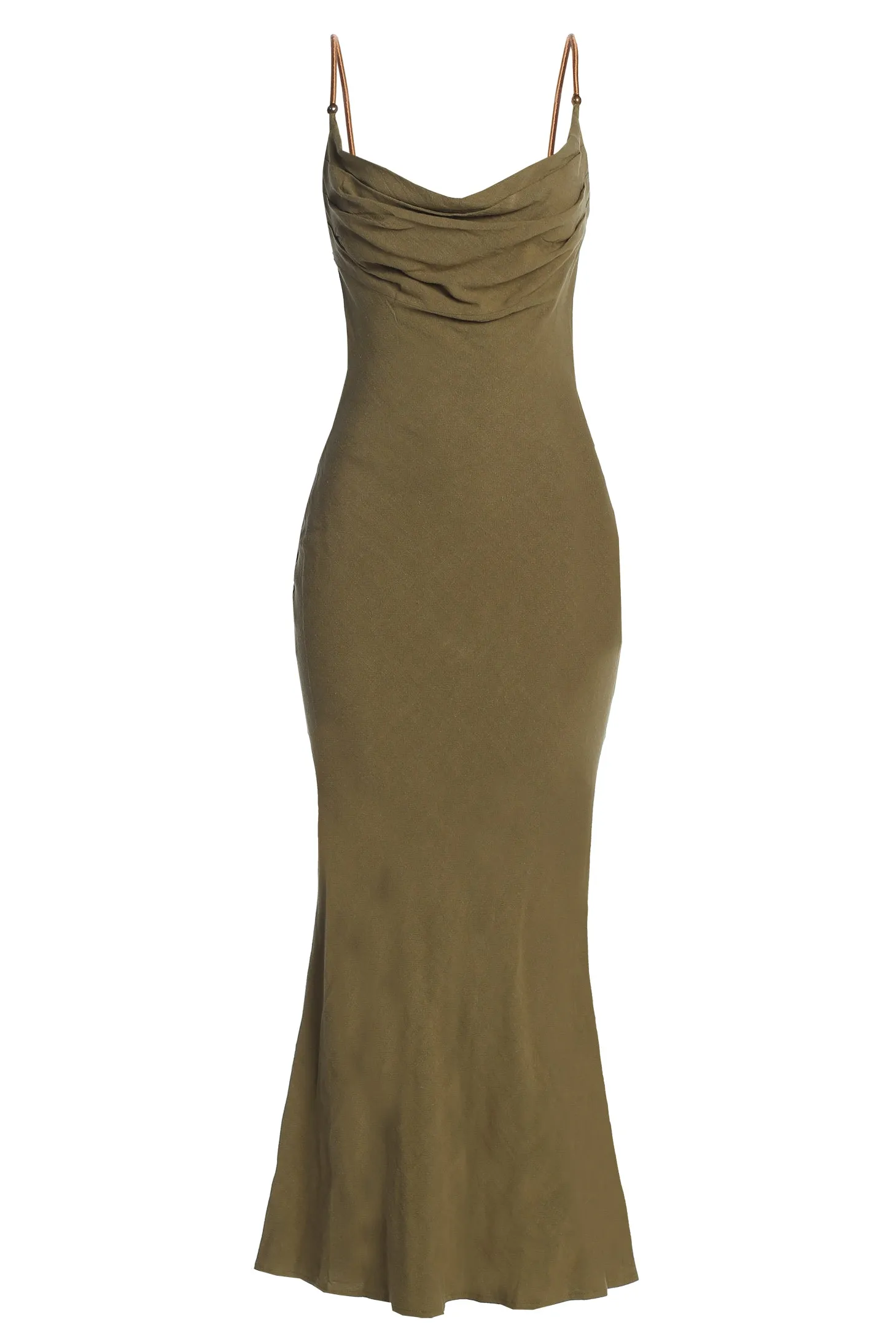 Olive Getaway Linen Maxi Dress sold by JLUXLABEL product image thumbnail 2