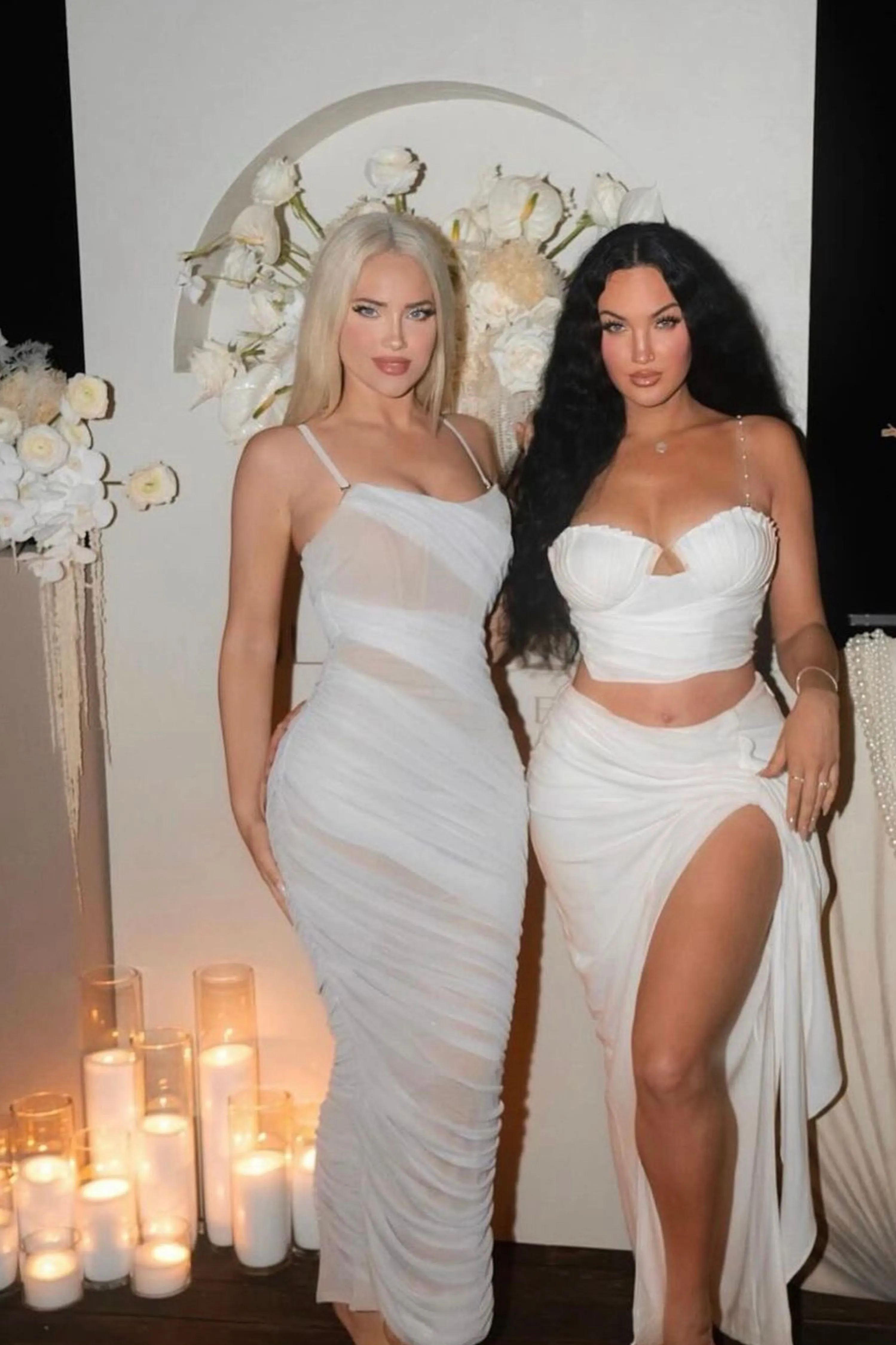 Ivory Catalina Lurex Knit Maxi Dress sold by JLUXLABEL