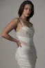 Ivory Catalina Lurex Knit Maxi Dress sold by JLUXLABEL