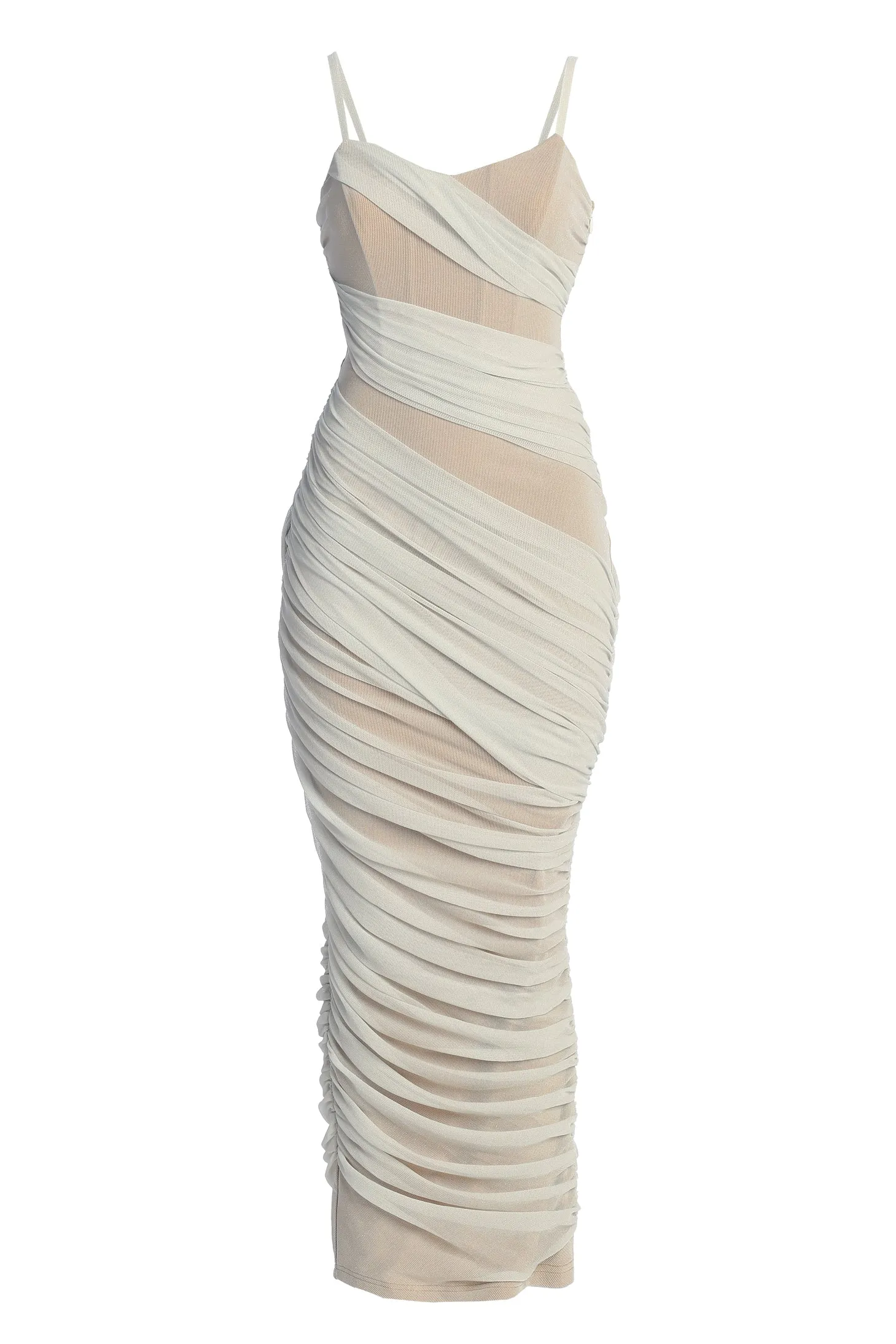 Ivory Catalina Lurex Knit Maxi Dress sold by JLUXLABEL product image thumbnail 2