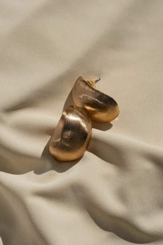 Gold Polly Stud Earrings sold by JLUXLABEL