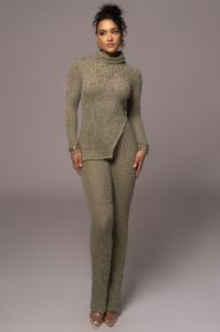 Olive Better Together Ribbed Pants sold by JLUXLABEL