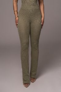 Olive Better Together Ribbed Pants sold by JLUXLABEL