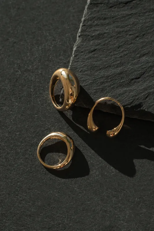 Gold Arlo Ring Set made by JLUXLABEL