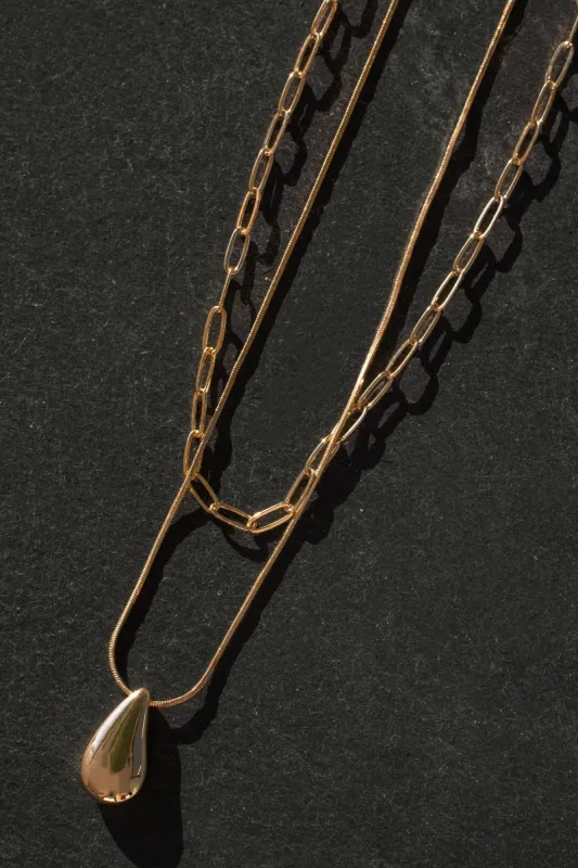Gold Betsy Layered Necklace sold by JLUXLABEL