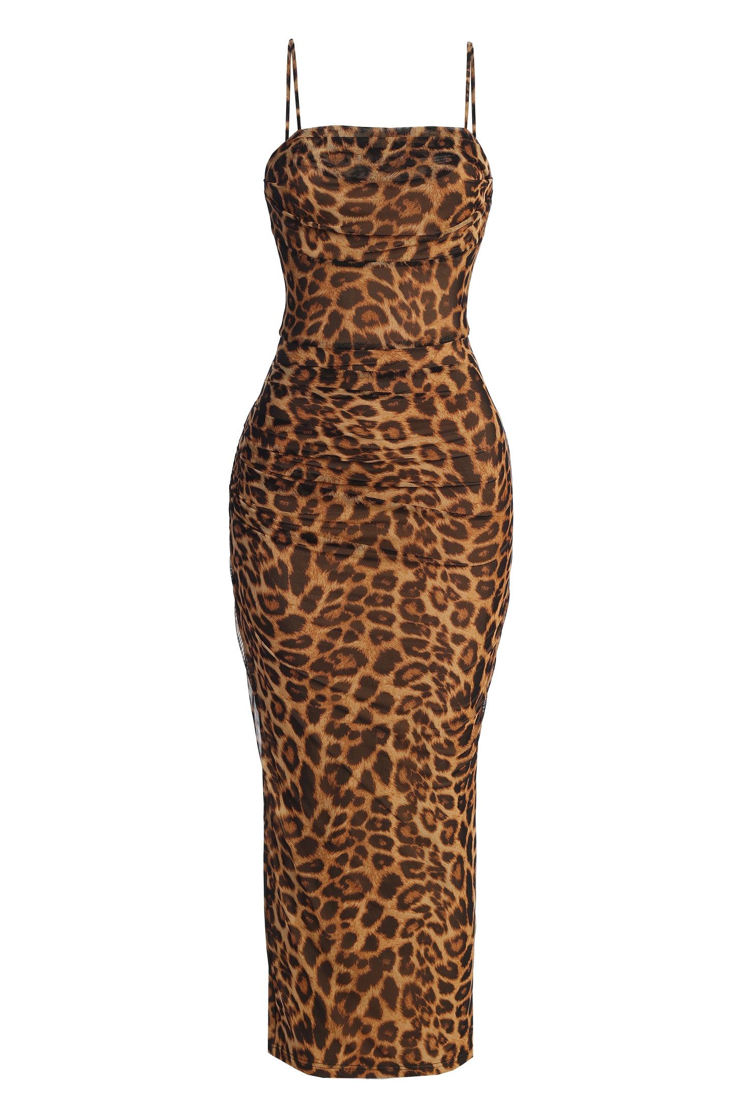 Leopard Make An Entrance Cowl Neck Dress sold by JLUXLABEL product image thumbnail 2