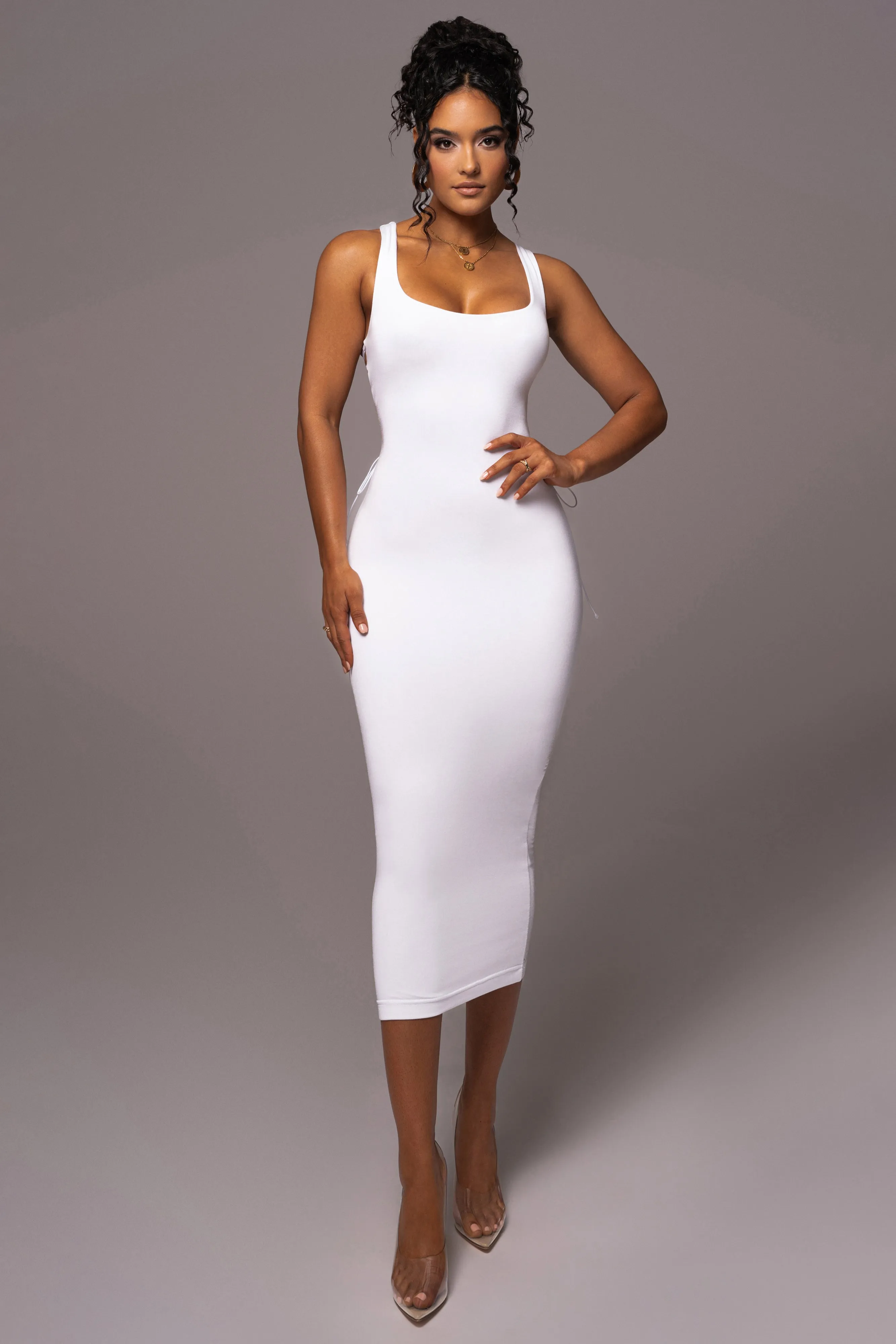 Ivory Late Nights Midi Dress sold by JLUXLABEL product image thumbnail 3