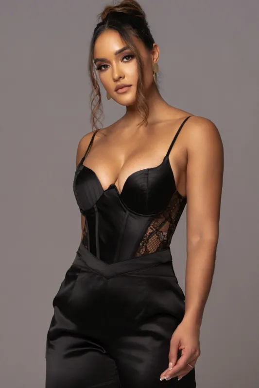 Black Incomparable Lace Bodysuit sold by JLUXLABEL