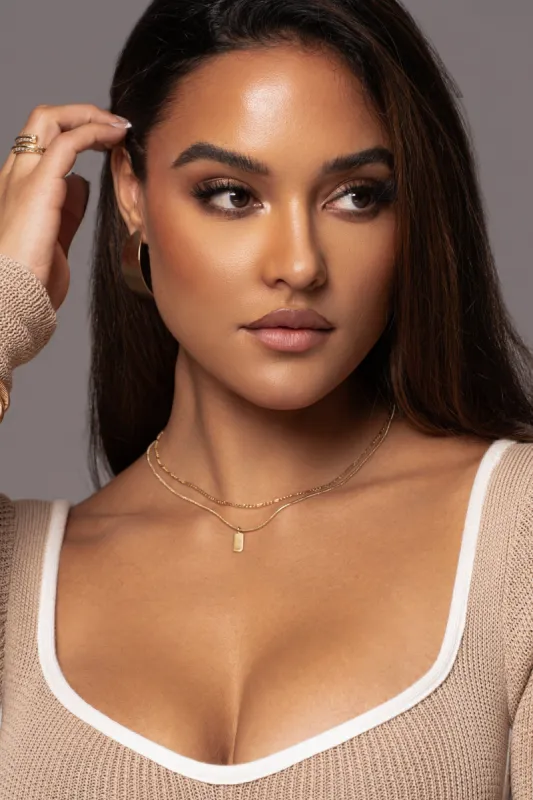 Gold Flynn Pendant Layered Necklace sold by JLUXLABEL