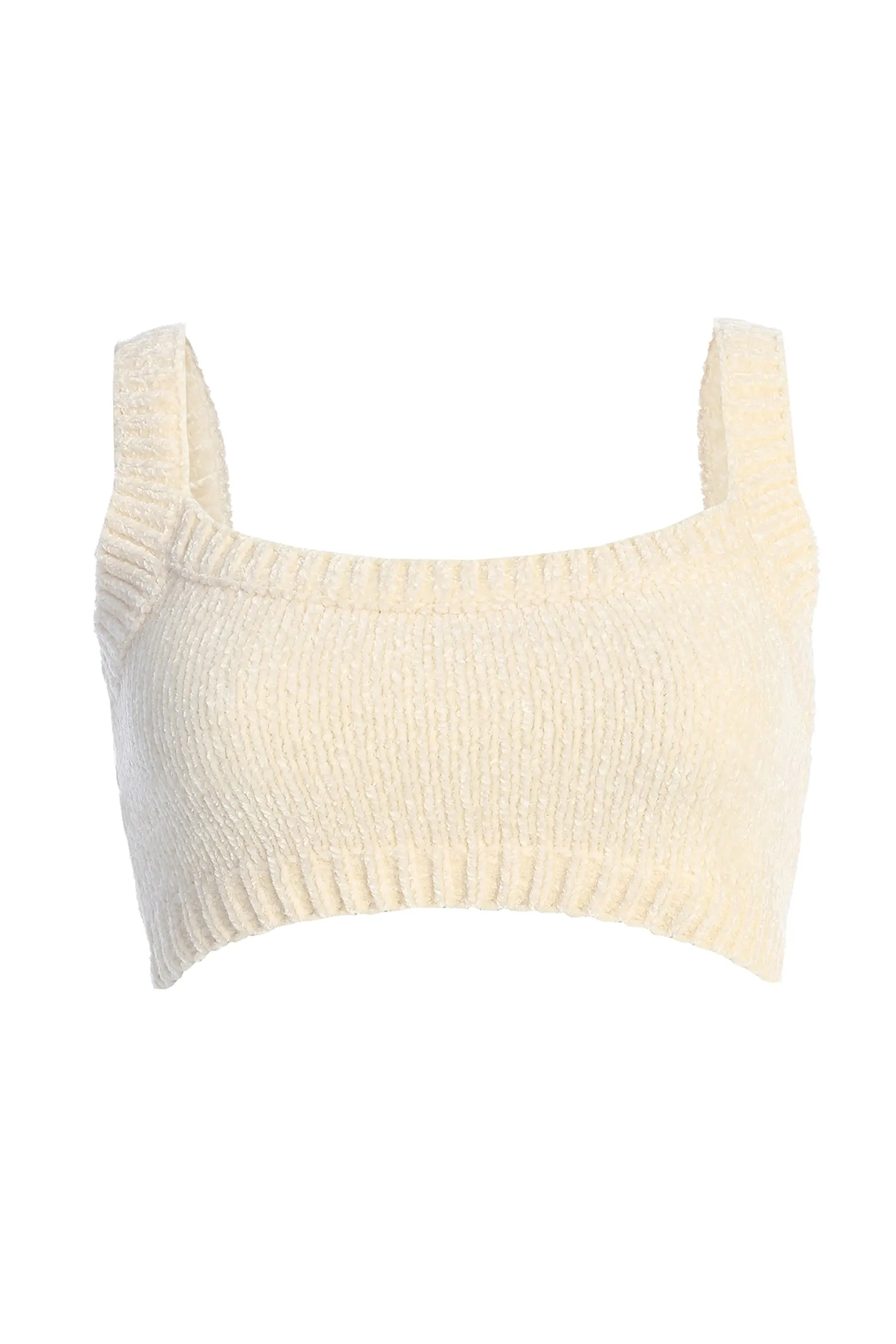 Ivory Gemma Crop Chenille Top sold by JLUXLABEL product image thumbnail 2