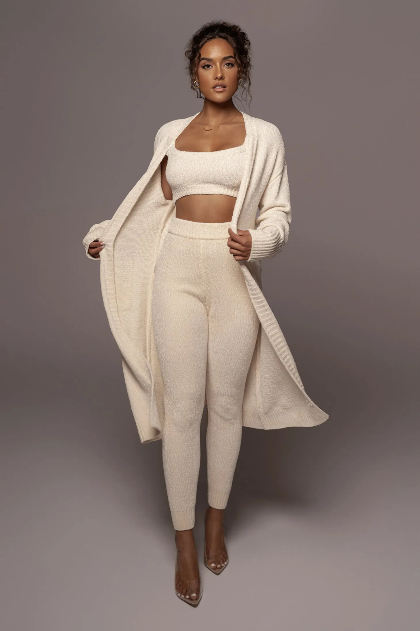 Ivory Gemma Crop Chenille Top sold by JLUXLABEL product image thumbnail 4