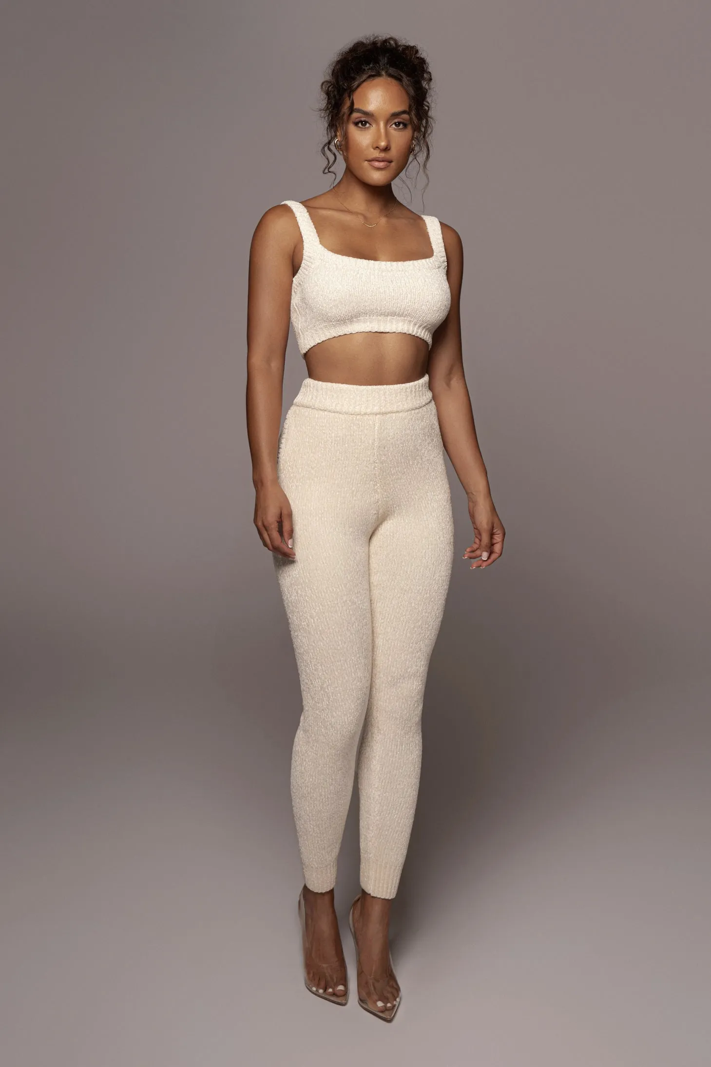 Ivory Gemma Crop Chenille Top sold by JLUXLABEL product image thumbnail 3
