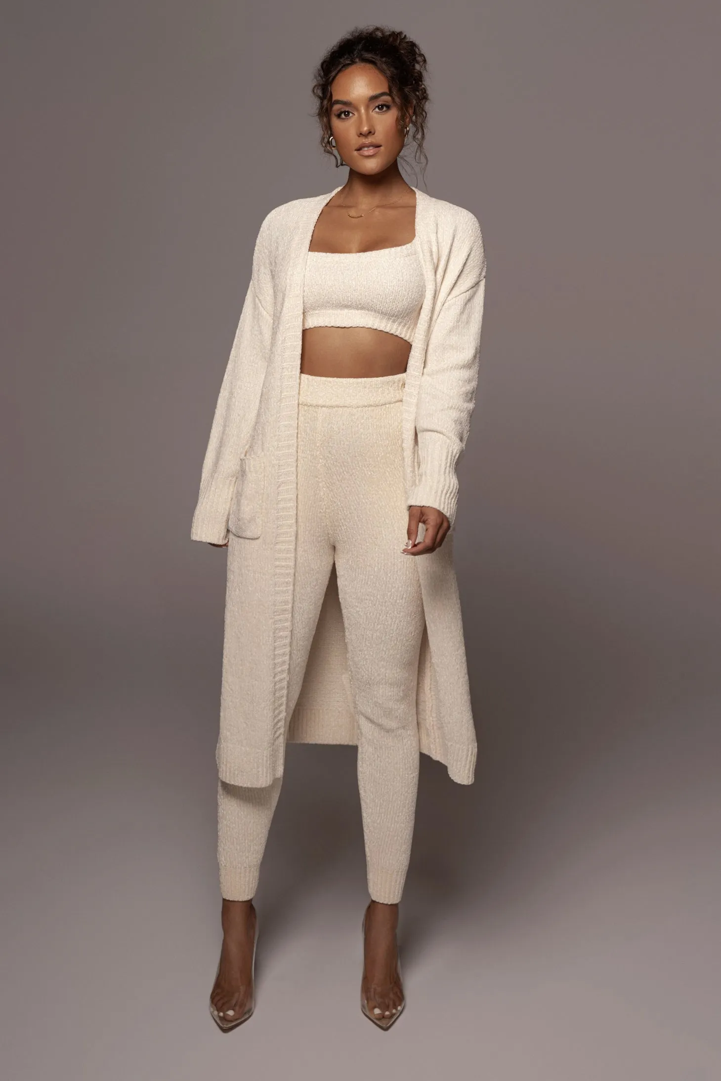 Ivory Gemma Crop Chenille Top sold by JLUXLABEL product image thumbnail 5