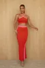 Red Heartbreaker Two-Piece Skirt Set sold by JLUXLABEL