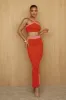 Red Heartbreaker Two-Piece Skirt Set sold by JLUXLABEL