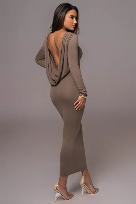 Deep Olive Heavenly Knit Maxi Dress sold by JLUXLABEL