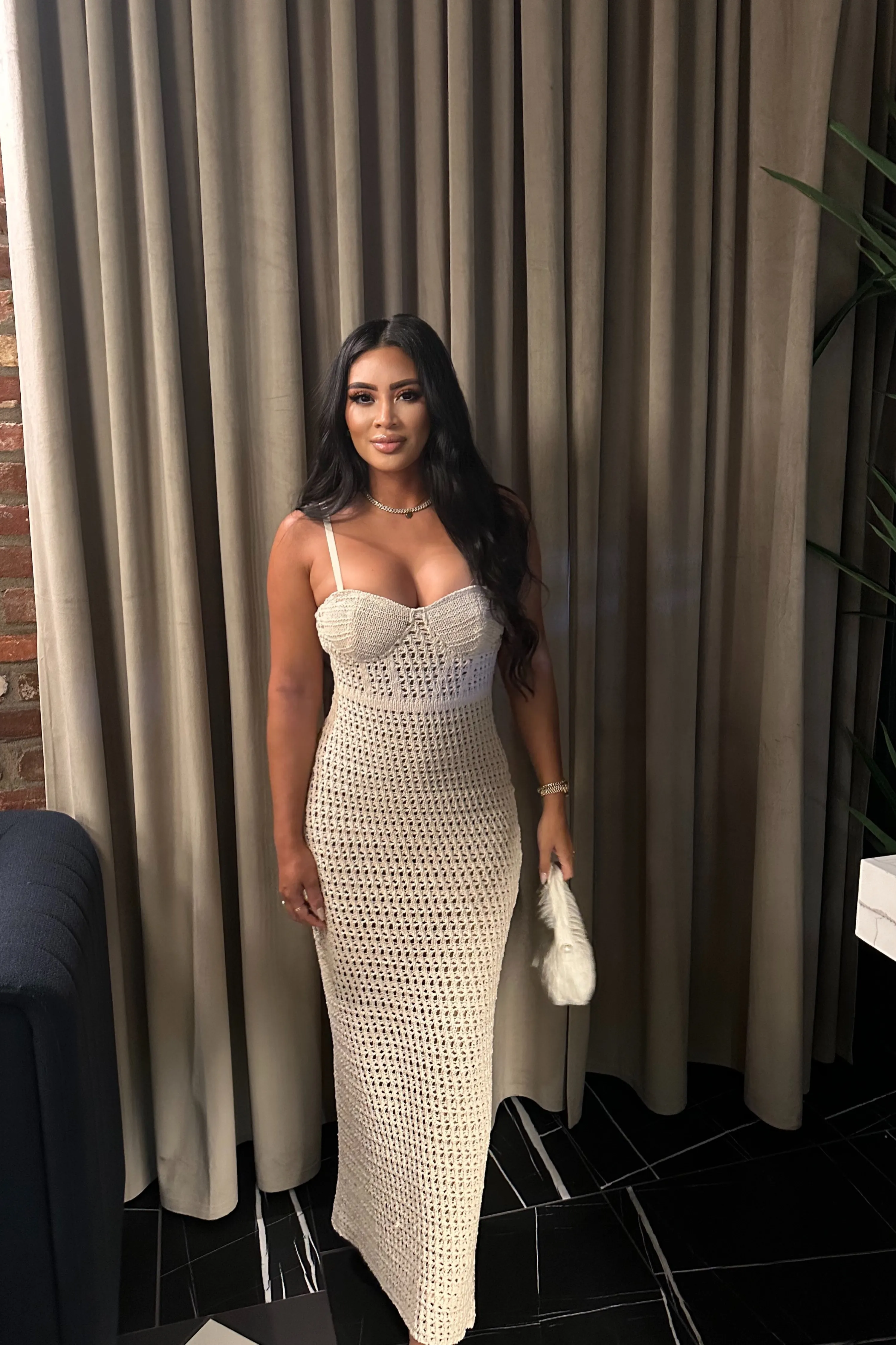 Milk Deep Sea Crochet Maxi Dress sold by JLUXLABEL product image thumbnail 2