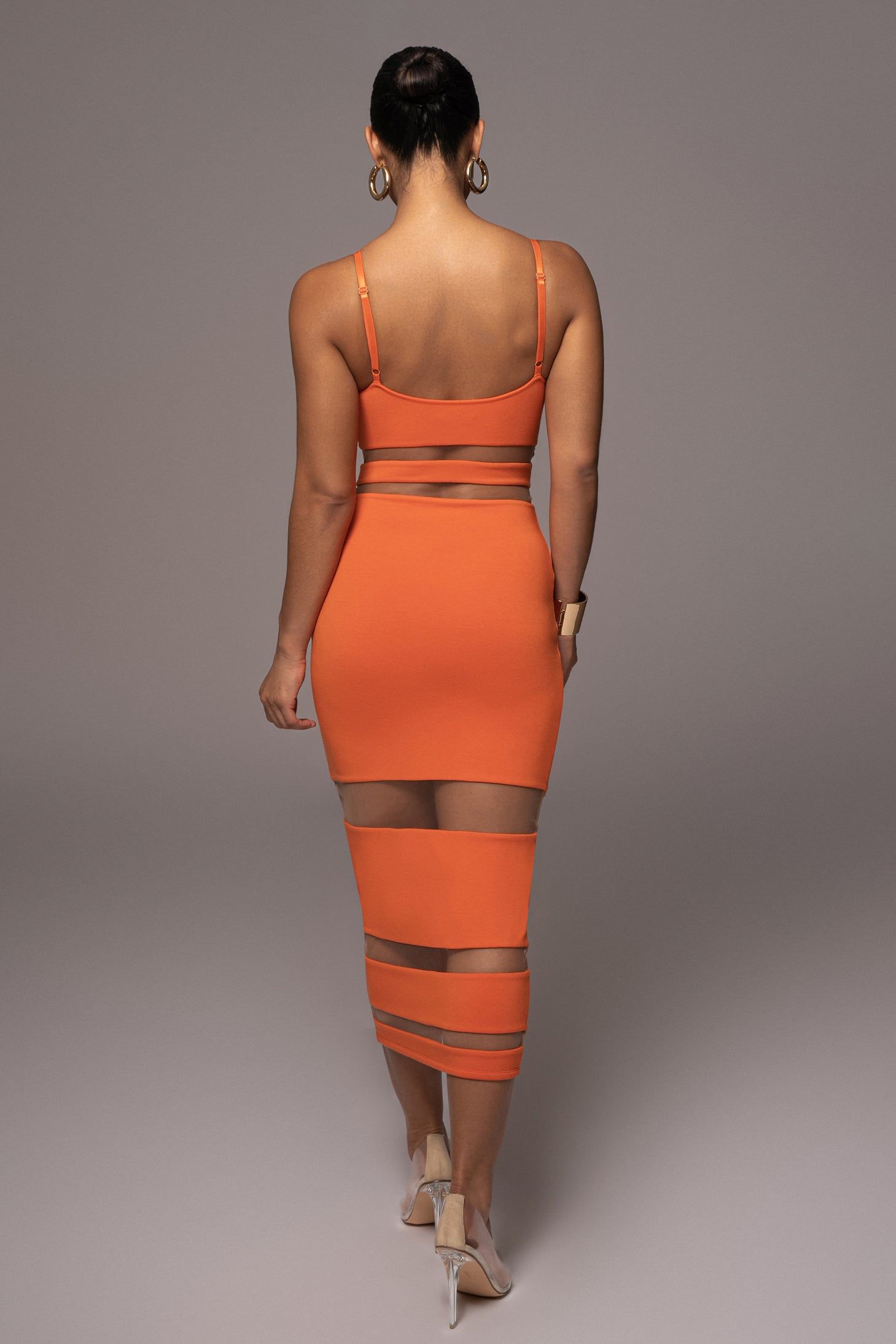 Orange Alysiha Midi Dress sold by JLUXLABEL product image thumbnail 8