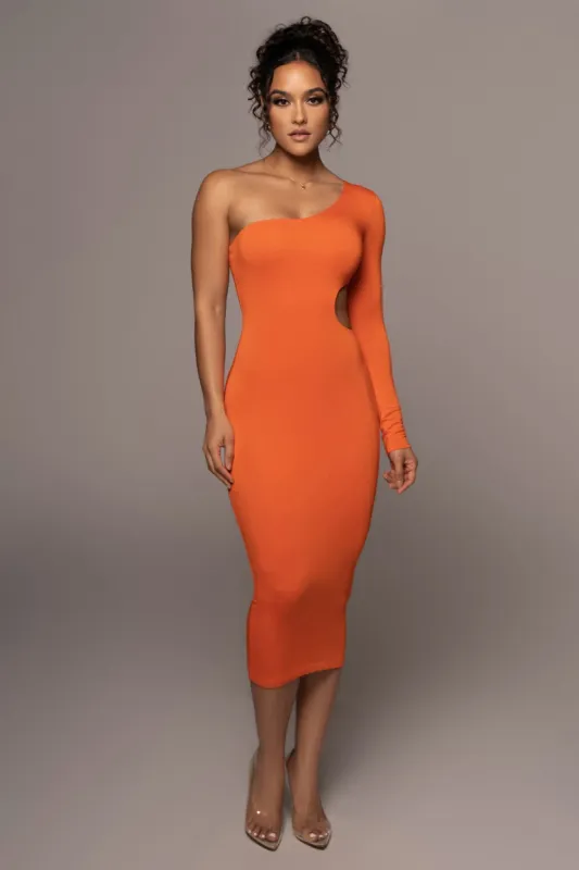 Tangerine Julia Midi Dress sold by JLUXLABEL