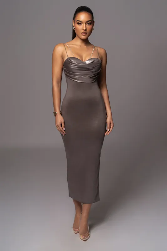 Olive Visions Of You Midi Dress sold by JLUXLABEL