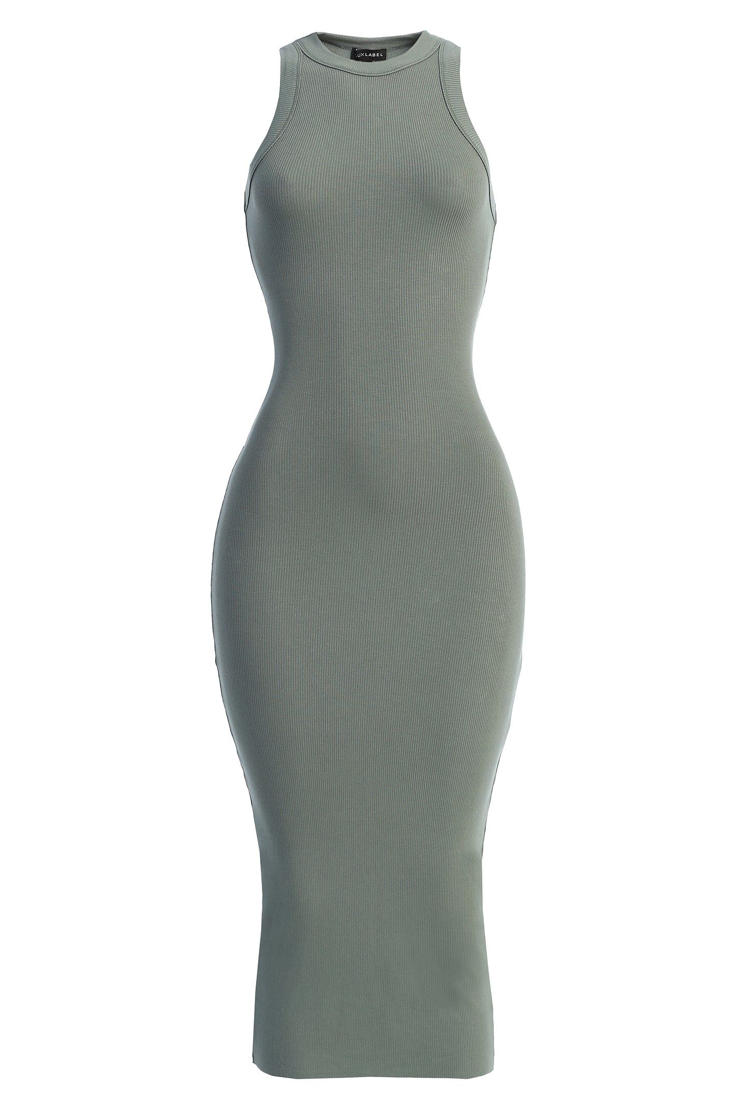 Green Marion Ribbed Dress sold by JLUXLABEL product image thumbnail 2