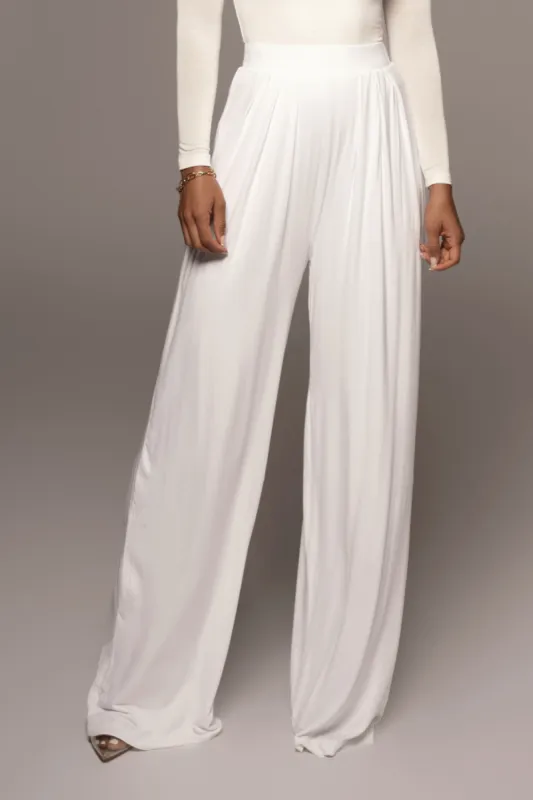 Jluxbasix Ivory Devyn Wide Leg Pants sold by JLUXLABEL