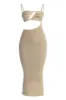 Beige Coastal Escape Dress sold by JLUXLABEL