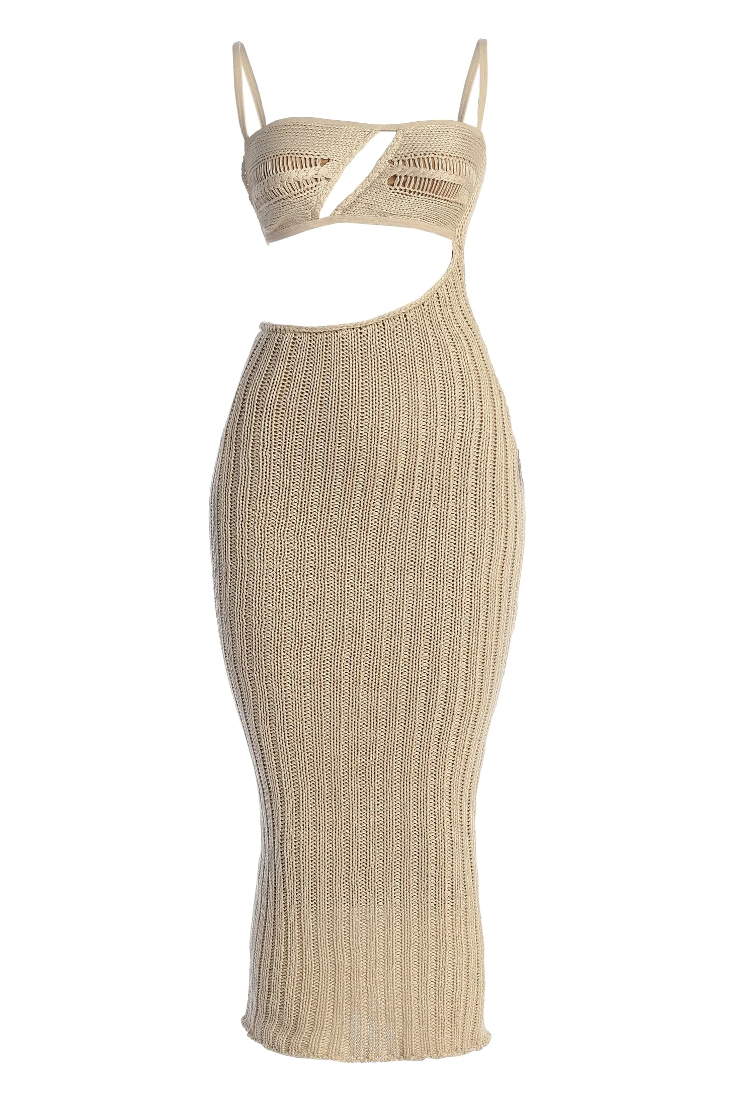 Beige Coastal Escape Dress sold by JLUXLABEL product image thumbnail 3