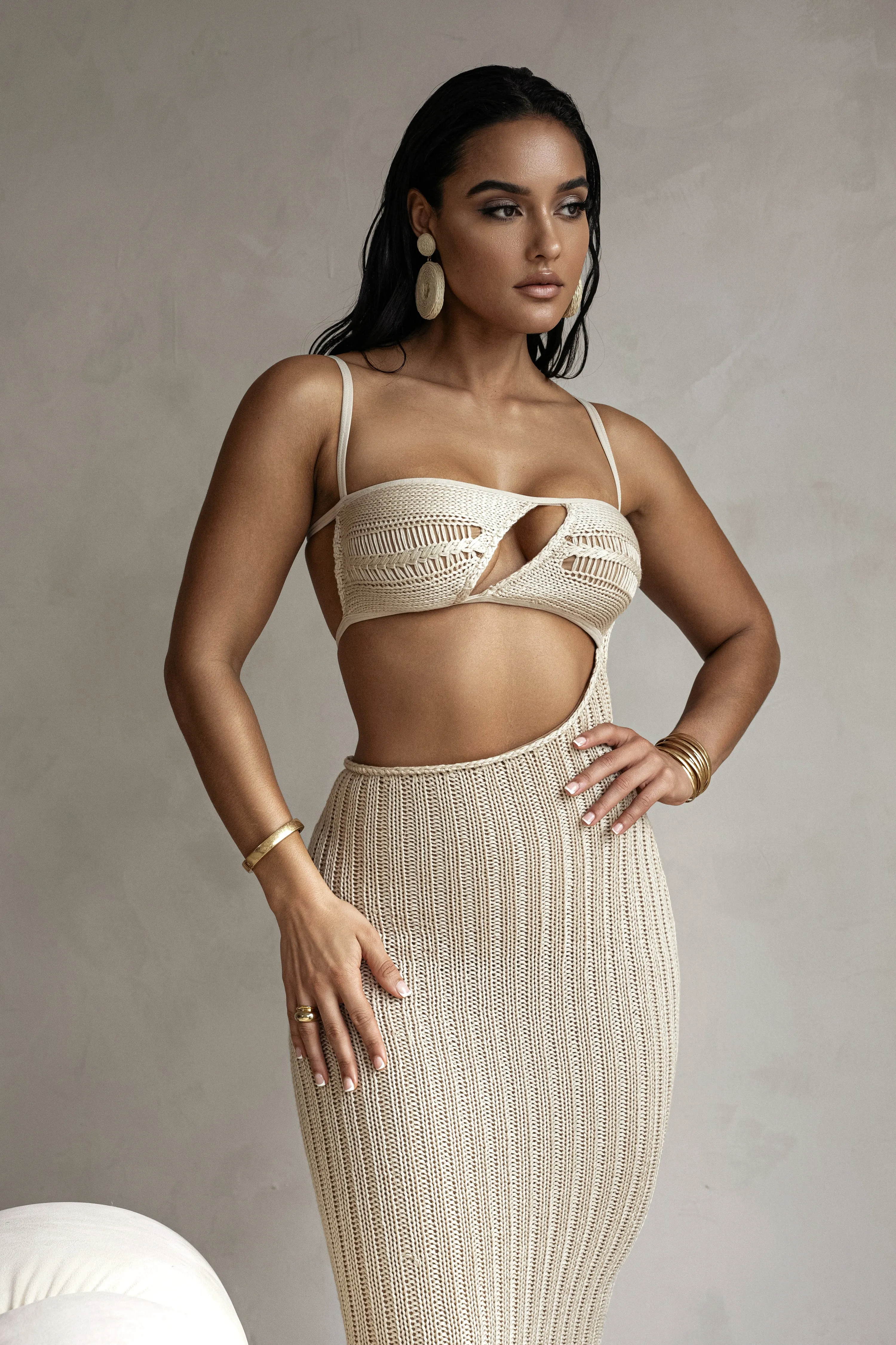 Beige Coastal Escape Dress sold by JLUXLABEL product image thumbnail 5