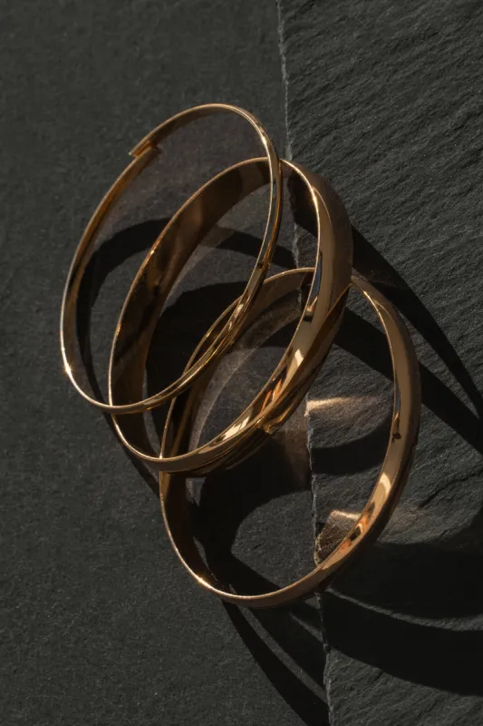 Gold Mendes Bangle Set sold by JLUXLABEL