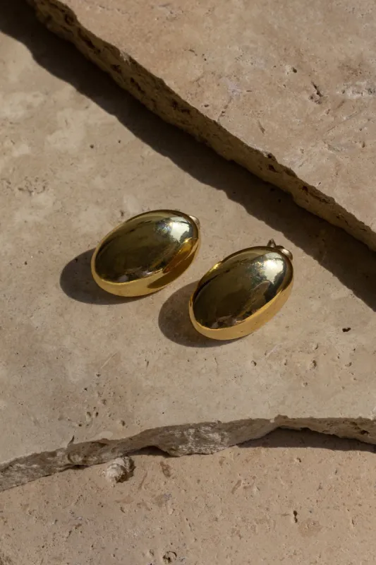 Gold Nelli Stud Earrings sold by JLUXLABEL