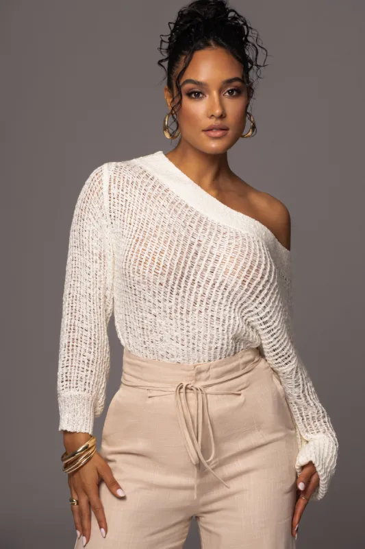 Ivory No Turning Back Off-Shoulder Top sold by JLUXLABEL