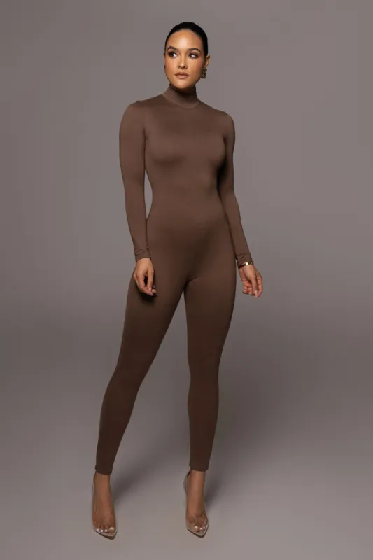 Jluxbasix Chocolate Raisa Jumpsuit sold by JLUXLABEL