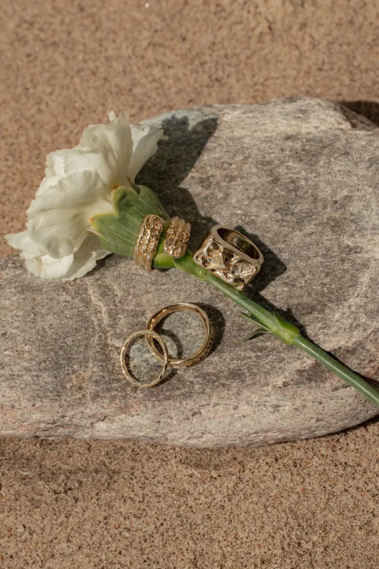 Gold Memphis Ring Set made by JLUXLABEL