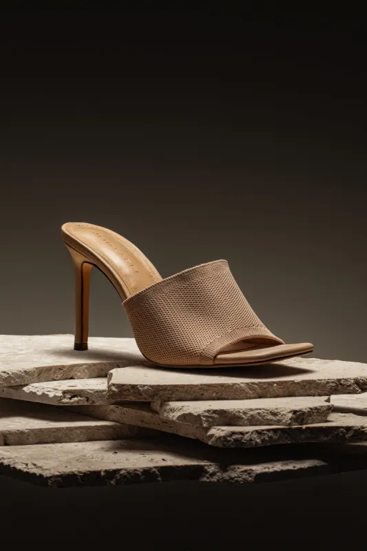 Nude Alaine Square Toe Heels sold by JLUXLABEL