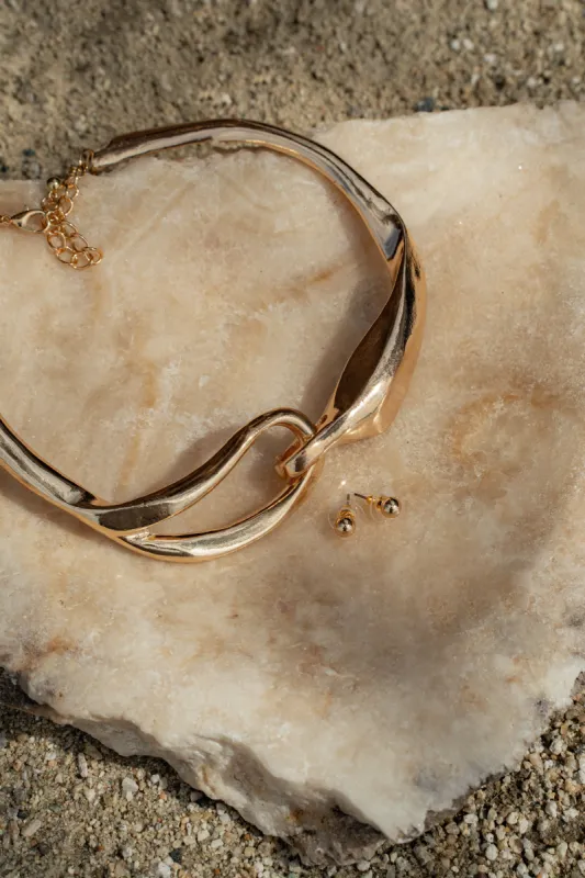 Gold Essence Necklace Set sold by JLUXLABEL