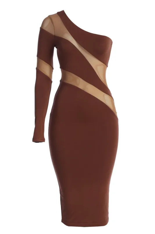 Chocolate Eyes For You Midi Dress sold by JLUXLABEL