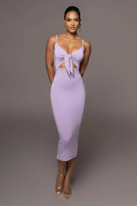Lilac Soulmate Cut Out Dress sold by JLUXLABEL