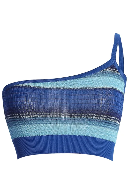 Blue Good Times Crop Top sold by JLUXLABEL