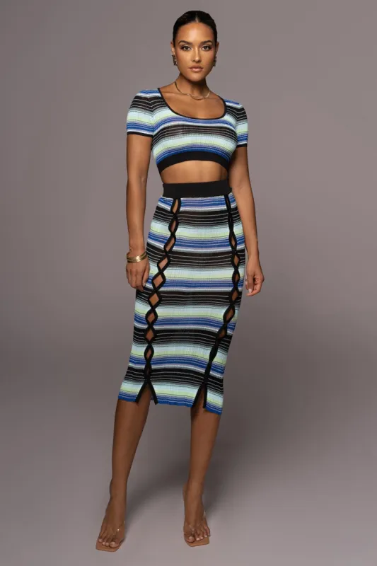 Multi Cut It Out Skirt Set sold by JLUXLABEL