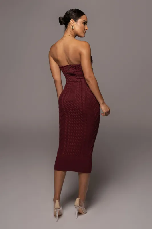 Berry Shades Of You Bustier Dress sold by JLUXLABEL