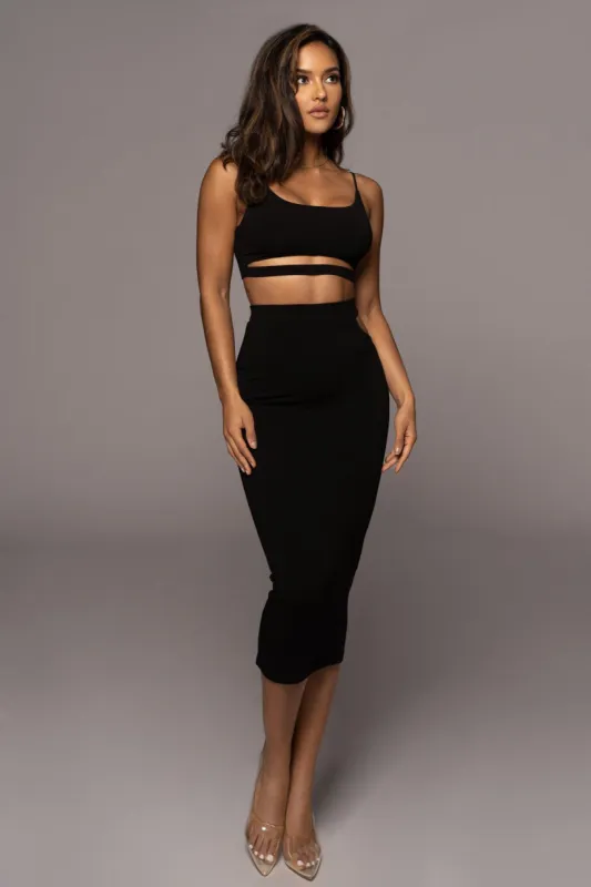 Noir Eizelle Skirt Set sold by JLUXLABEL
