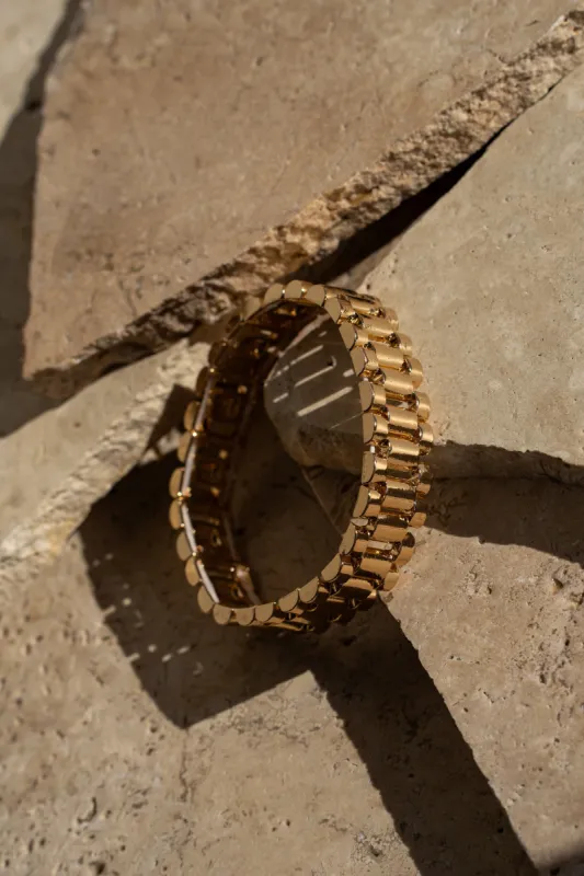 Gold Crista Chain Bracelet sold by JLUXLABEL