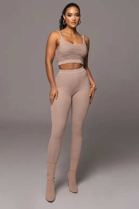 Beige Get To You Sweater Knit Set sold by JLUXLABEL