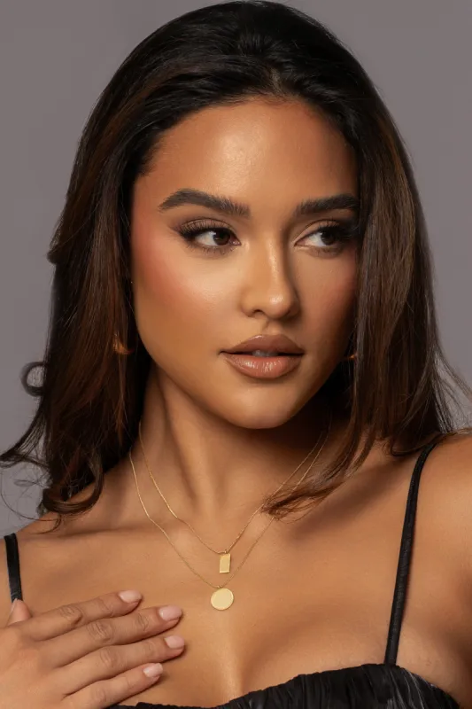 Gold Beth Layered Necklace sold by JLUXLABEL