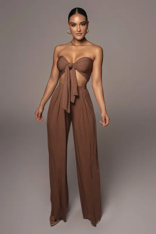 Jluxbasix Chocolate Tory Two Piece Set sold by JLUXLABEL