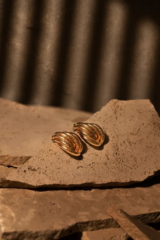 Gold Starstruck Stud Earrings sold by JLUXLABEL