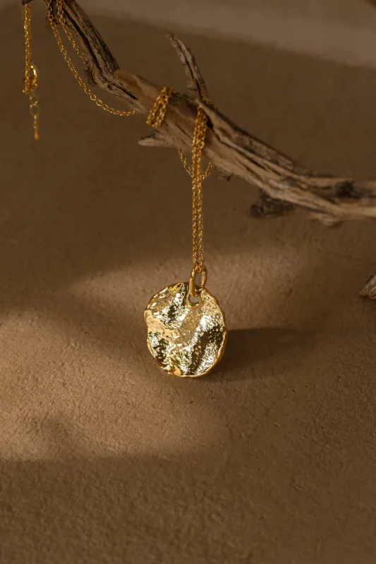 Gold Voyager Coin Necklace sold by JLUXLABEL